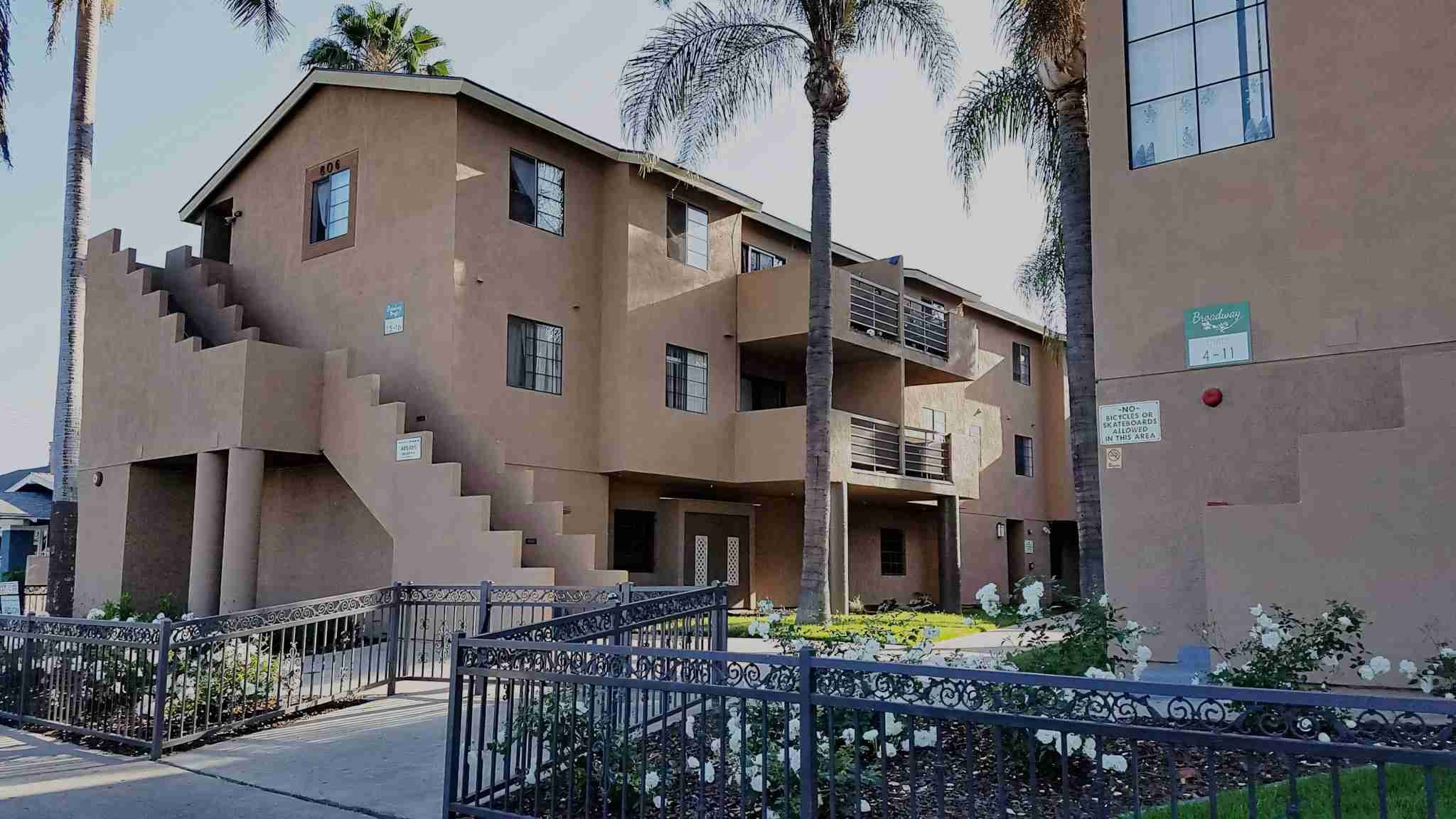 Broadway apartments complex exterior